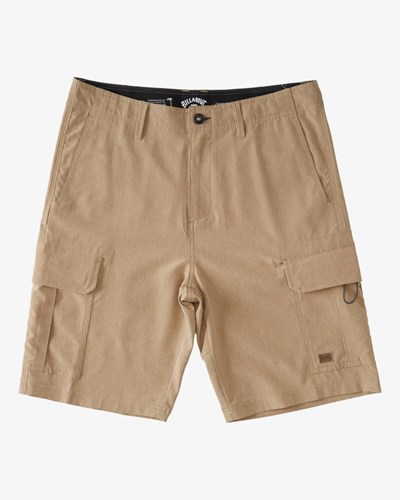 Billabong Combat BBO Submersible Walkshorts 21" Gravel | ZLBUNM-795