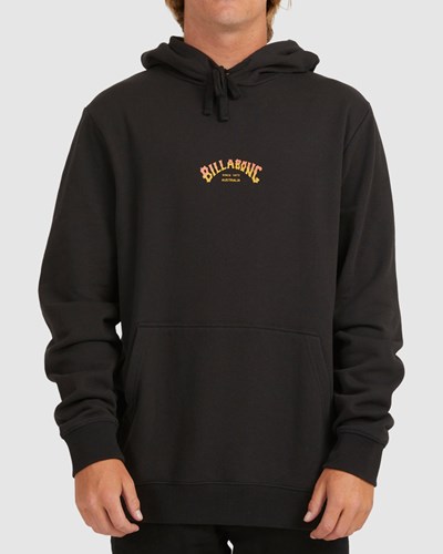 Billabong Core Arch Pullover Hoodie Černé | YBTUEO-018