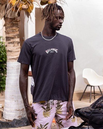 Billabong Core Arch Wave Washed Krátké Sleeve T-Shirt Černé | CWYITJ-506