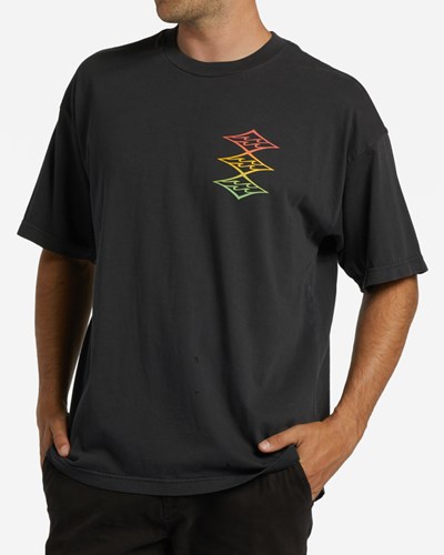 Billabong Core Wave Washed Krátké Sleeve T-Shirt Černé | HQTWKJ-256