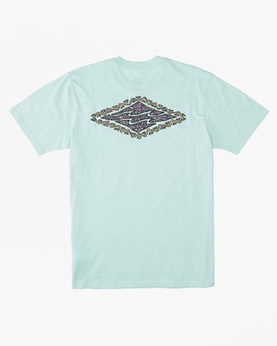 Billabong Crayon Wave Krátké Sleeve T-Shirt Mátově Zelená | GYVCLS-546