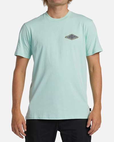 Billabong Crayon Wave Krátké Sleeve T-Shirt Mátově Zelená | QHKMZS-291