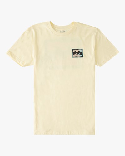 Billabong Crayon Wave Krátké Sleeve T-Shirt Žluté | QLZNYS-018