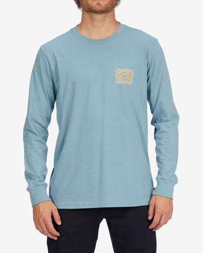 Billabong Crayon Wave Long Sleeve T-Shirt Blankyt | VWPDRI-582