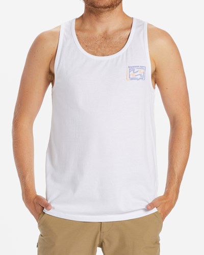Billabong Crayon Wave Tank Top Bílé | OYHJWQ-053