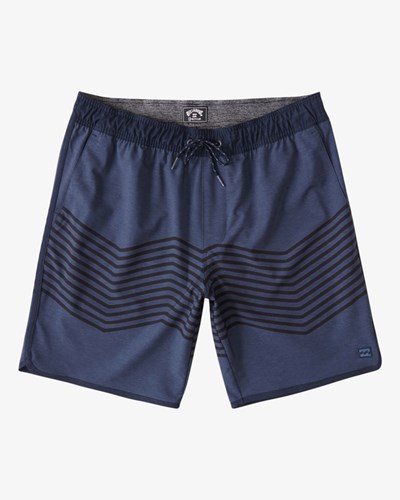Billabong Crossfire Elastic '73 Submersible Shorts 18" Tmavě Blankyt | JBFTUY-614