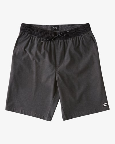Billabong Crossfire Elastic Pasem Submersible Shorts 18" Asphalt | HWYKFZ-507