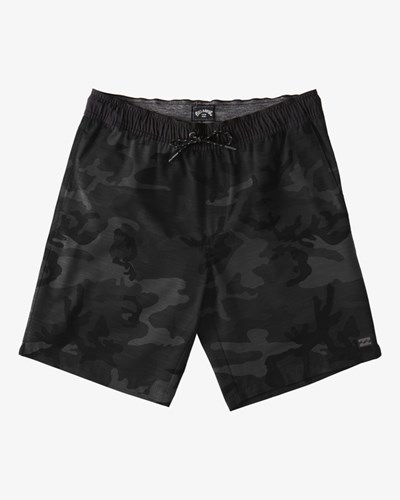 Billabong Crossfire Elastic Pasem Submersible Shorts 18" Černé Maskáčové | NAEIDY-214