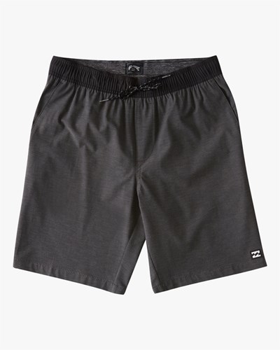 Billabong Crossfire Elastic Submersible Shorts 18" Asphalt | THWOIN-451