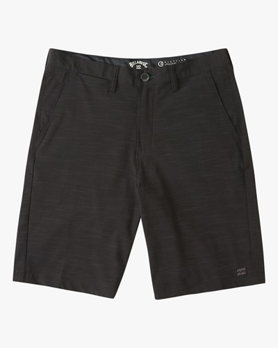 Billabong Crossfire Slub Shorts 18" Černé | DRCOUF-096