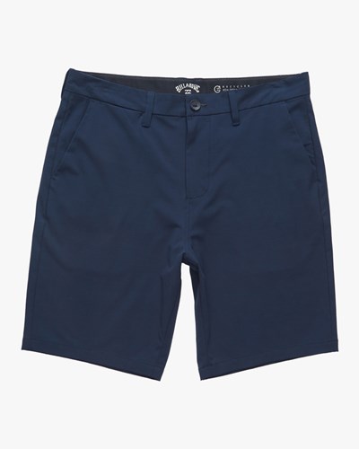 Billabong Crossfire Solid Submersible Shorts 20" Tmavě Blankyt | KRXTCA-458