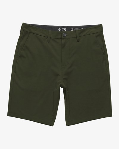 Billabong Crossfire Solid Submersible Shorts 20" Military | QABPUZ-126