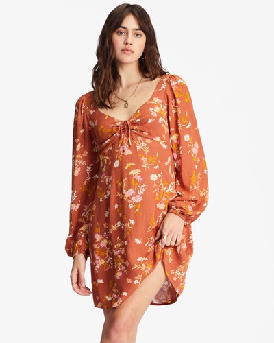 Billabong Crush On You Mini Šaty Čokolády | IYJCZF-461