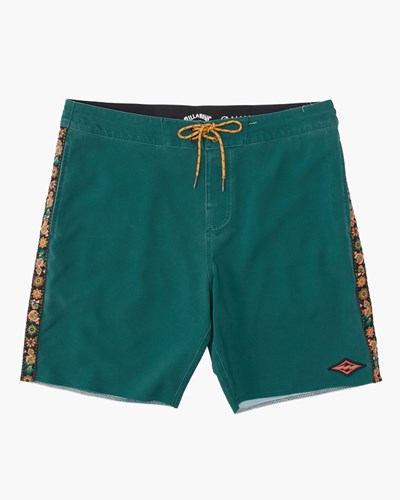 Billabong D Bah Lo Tide Boardshorts 18" Zelene | CBZINO-052