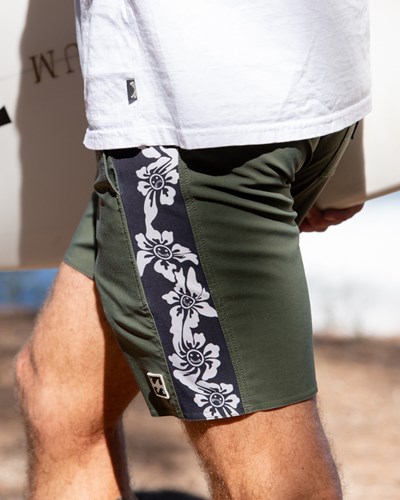 Billabong D Bah Lo Tide Boardshorts 18" Military | JGCLUH-401