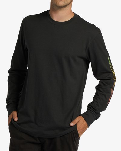 Billabong D Bah Wave Long Sleeve T-Shirt Černé | CRKNSJ-739