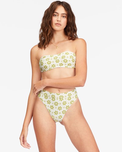 Billabong Daisy Chain Tube Top Bikiny Top Salt Crystal | PUWYMN-036