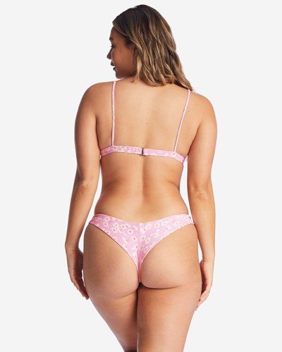 Billabong Daisy Craze Tanga Low-Rise Bikiny Bottoms Růžové | EARWIN-826