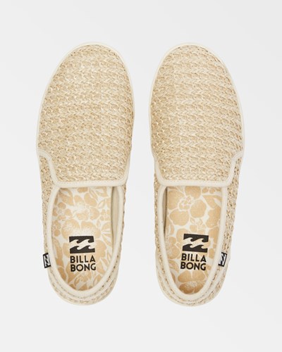 Billabong Del Sol Slip-On Shoes Oatmeal | LRXFTK-516