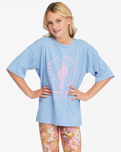 Billabong Desert Paradise Grafická Boyfriend T-Shirt Světle Indigo | CIRBUE-714