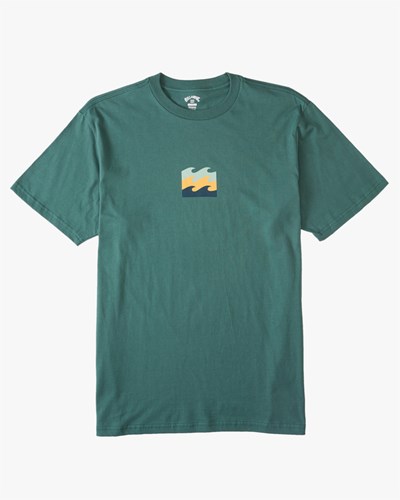 Billabong Double Up Krátké Sleeve T-Shirt Cypress | NOSIKJ-016