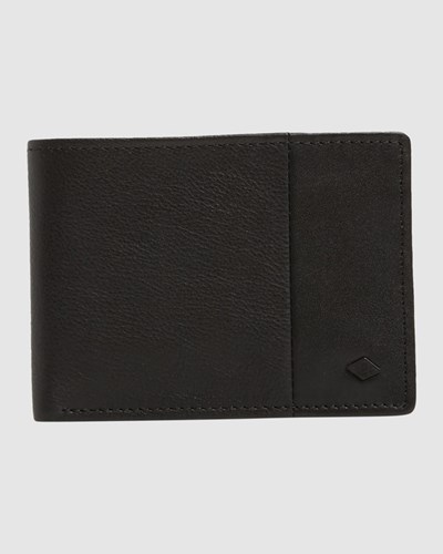 Billabong Downtown Slim-Line Bi-Fold Wallet Černé | JSUFWA-904