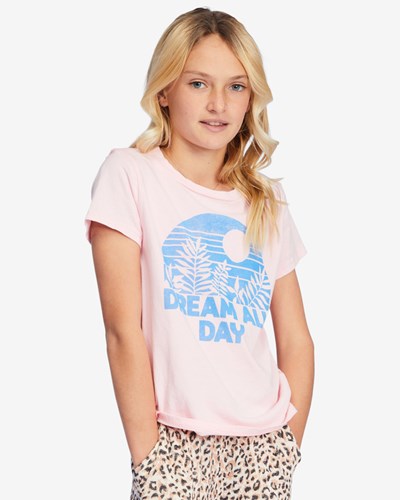 Billabong Dream All Day Grafická Boyfriend T-Shirt Blossom | KHUTXM-036