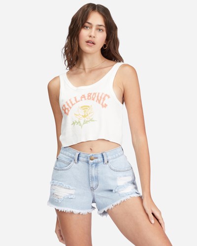 Billabong Drift Away Frayed Denim Shorts Washed Denim 1 | BPIHKA-967