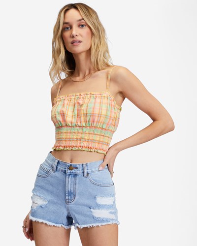 Billabong Drift Away Frayed Denim Shorts Washed Denim | HUCLZJ-509