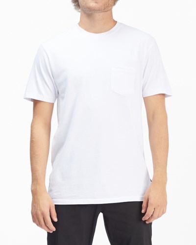 Billabong Essential Pocket T-Shirt Bílé | IOFUGL-504