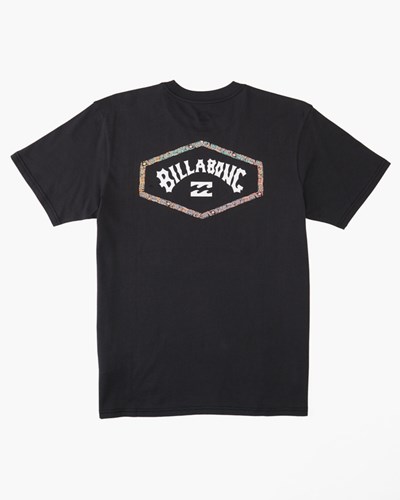 Billabong Exit Arch Krátké Sleeve T-Shirt Černé | NVOADC-417