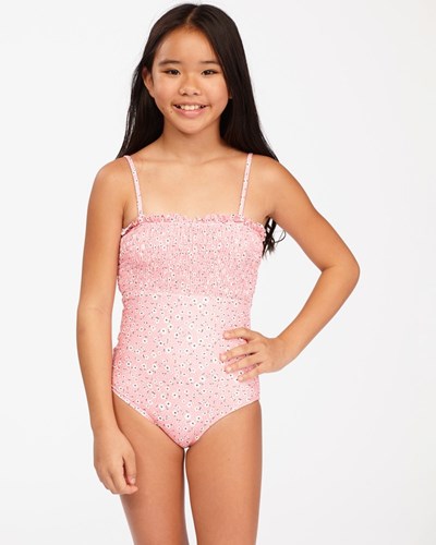Billabong Feelin Ditsy One-Piece Swimsuit Koralove Růžové | KBGRNF-781