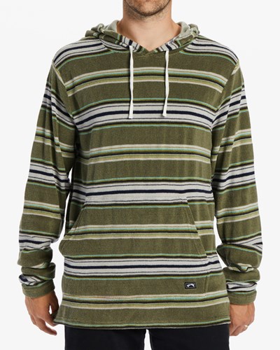 Billabong Flecker Pullover Hoodie Sage | QMHKWP-639