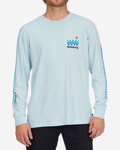 Billabong Fragment Long Sleeve T-Shirt Coastal | USDFZB-785