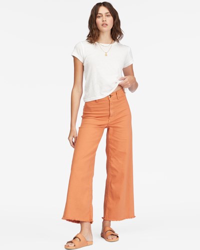 Billabong Free Fall High-Pasem Pants Desert Clay | JPQXTC-704