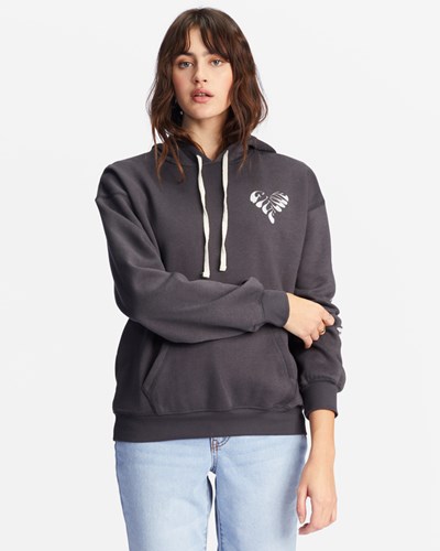 Billabong Give Love Grafická Hoodie Černé | WUIHQY-794