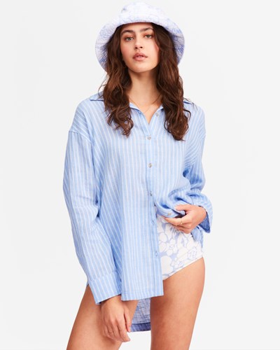 Billabong Good To Go Button-Down Top. Blankyt | WHMIPD-376