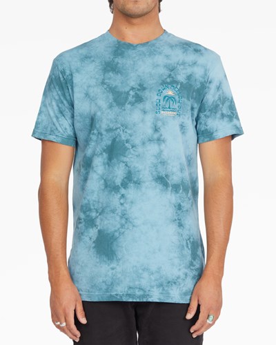 Billabong Heat Tie-Dye Krátké Sleeve T-Shirt Marine | QZFMRJ-935