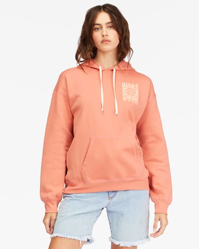 Billabong Here To Stay Grafická Hoodie Terracotta | GKPASR-276