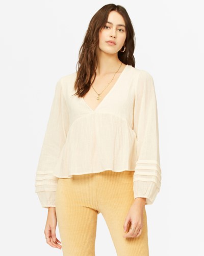 Billabong High Hopes Long Sleeve Top Bílé | SBOJWF-307