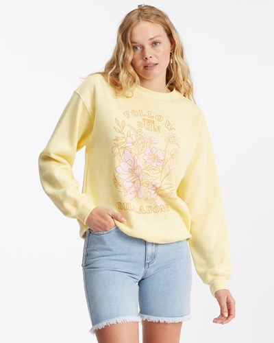 Billabong Home Sweet Home Crewneck Sweatshirt Pineapple | VGYRIS-835