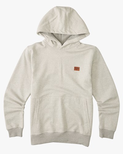 Billabong Hudson Pullover Hoodie Fog | IBEWGJ-941