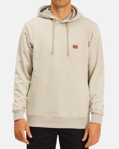 Billabong Hudson Pullover Hoodie Fog | ZTKAPL-823