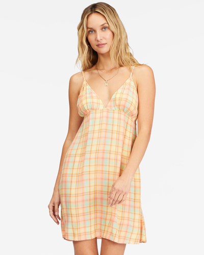 Billabong Just Add Sun Mini Slip Šaty Multi | BXGJYF-845