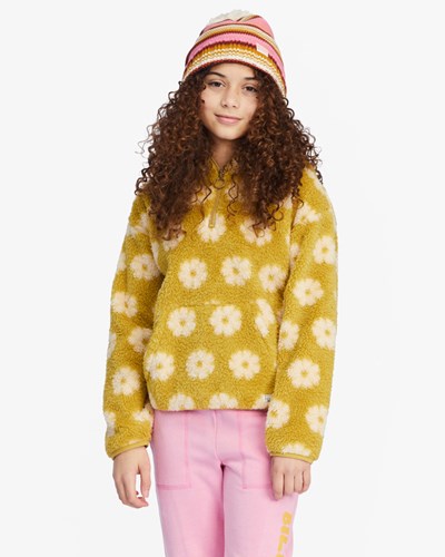 Billabong Just In Time Half-Zip Pullover Sweatshirt Zelene | OFSEZW-958