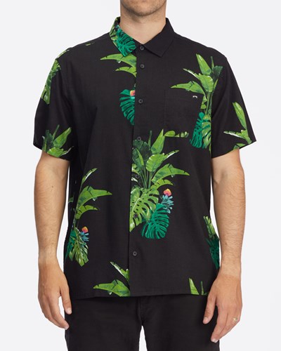 Billabong Kamea Jungle Krátké Sleeve Shirt Černé | GADTJR-571