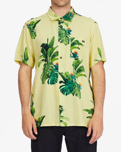 Billabong Kamea Jungle Krátké Sleeve Shirt Žluté | MZPBTL-719