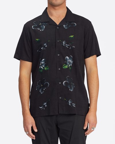 Billabong Kamea Lazarus Krátké Sleeve Krátké Černé | UNZYMQ-982