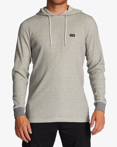 Billabong Keystone Pullover Thermal Hoodie Oatmeal | ORNKWV-915
