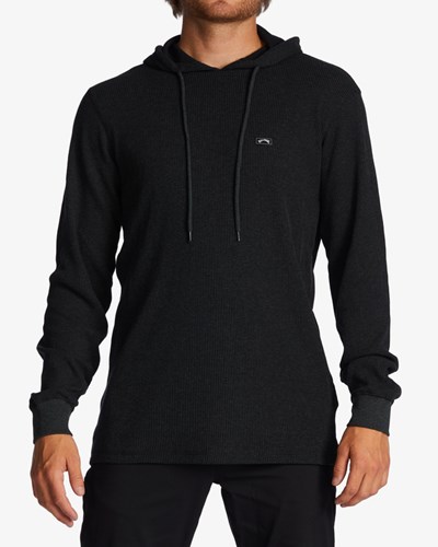 Billabong Keystone Pullover Thermal Hoodie Černé | TFNSCJ-154